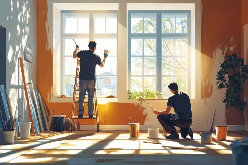 Basement Wall Painting in Wilmington, NC